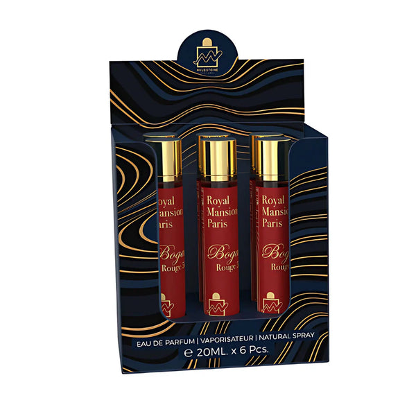 Milestone Bogart Rouge Eau De Parfum 5x 20ml Plus 1 Free Tester