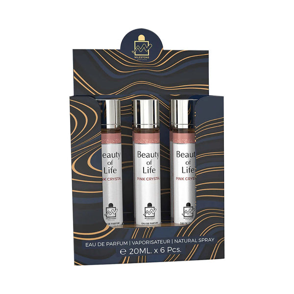 MILESTONE Beauty of Life Eau De Parfum 5x 20ml Plus 1 Free Tester