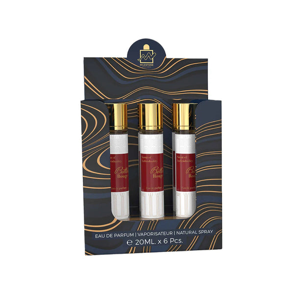 MILESTONE Better Rouge Eau De Parfum 5x 20ml Plus 1 Free Tester