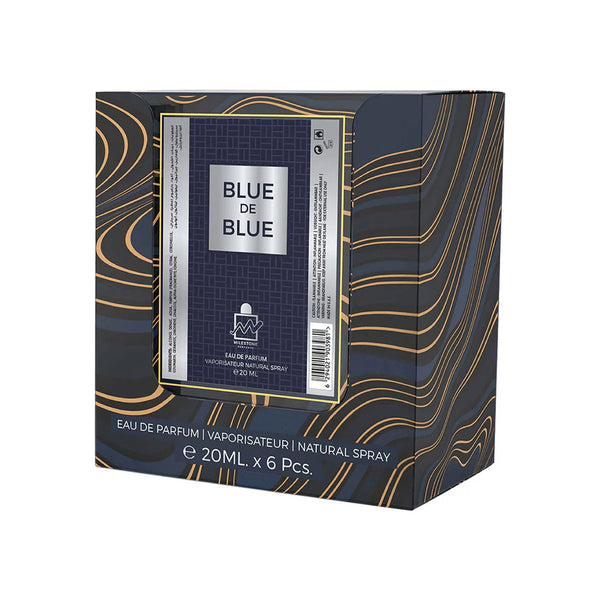 MILESTONE Blue de Blue (Pour Homme) Eau De Parfum 5x 20ml Plus 1 Free Tester