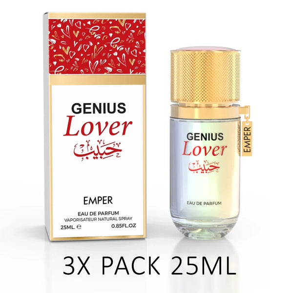 GENIUS LOVER Eau De Parfum 25ml – 3-Pack by Emper