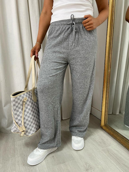 Drawstring Elastic Waist Lounge Trouser