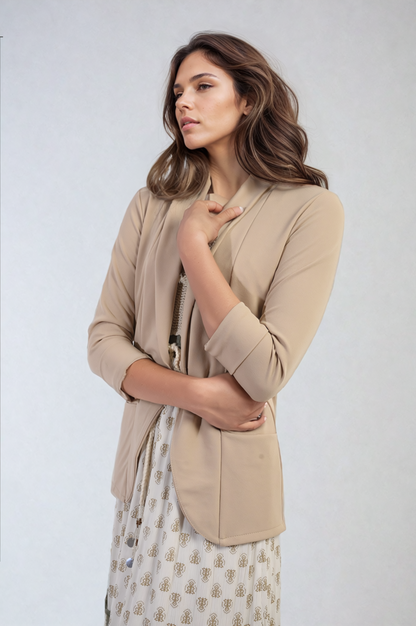 Open Front Cardigan with Front Pockets