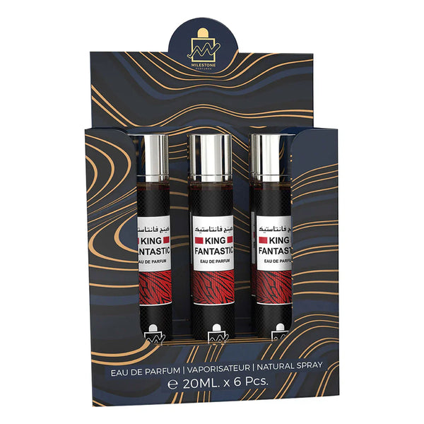 MILESTONE King Fantastic Unisex Eau De Parfum 5x 20ml Plus 1 Free Tester